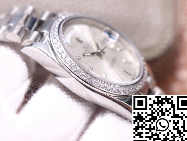 Factory Rolex EW Dial Silver M228349RBR-0007 Day-Date 0427